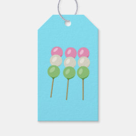 Anime Blue Pastel Dango Presentetikett