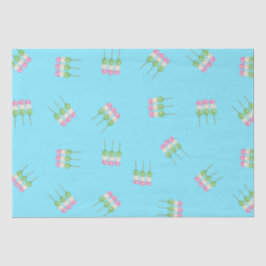 Anime Blue Pastel Dango Tissue Paper