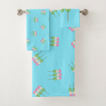 Anime Blue Pastel Dango Towel