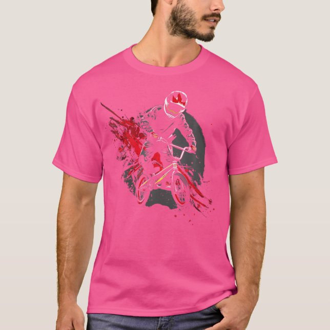 Anime Bmx Rider T Shirt (Framsida)