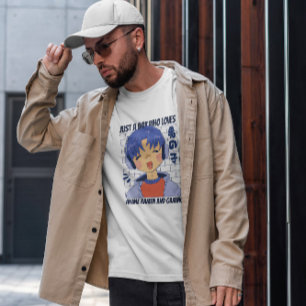 Anime Boy med hörlurar T Shirt