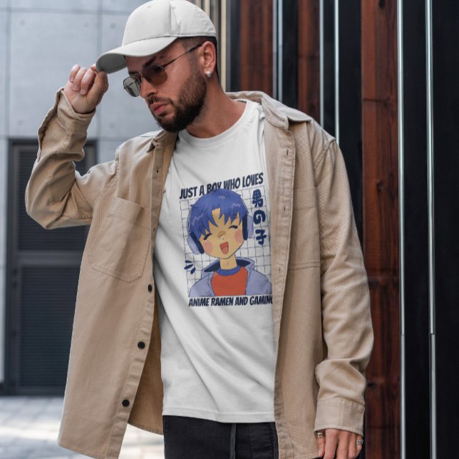 Anime Boy med hörlurar T Shirt (Skapare uppladdad)
