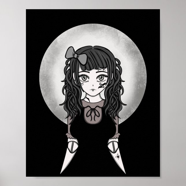 Anime Broken Doll Gothic Lolita Poster (Framsidan)