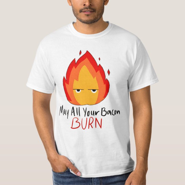 Anime Calcifer söt T Shirt (Framsida)