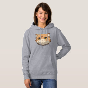 Anime Cat Ansikte T Shirt