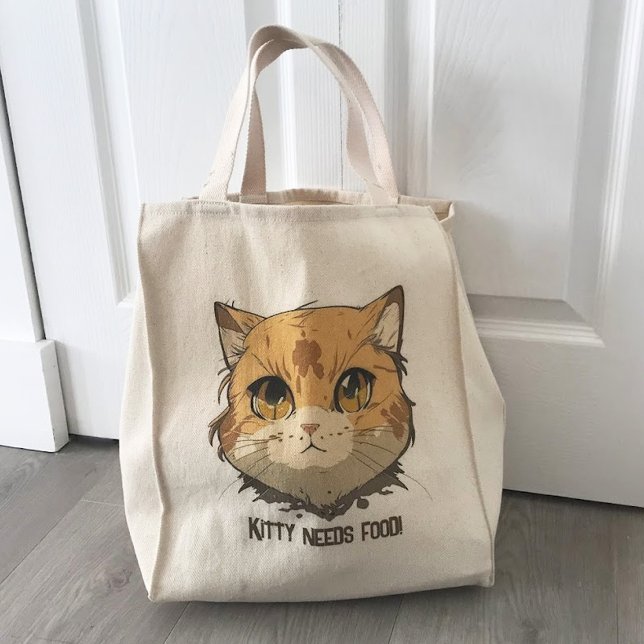 Anime Cat Ansikte Tygkasse (Skapare uppladdad)