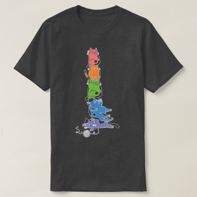 Anime Cat - Cute Kawaii Cat Ramen Noodle Anime Nek T Shirt (Design framsida)