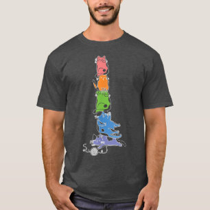 Anime Cat - Cute Kawaii Cat Ramen Noodle Anime Nek T Shirt