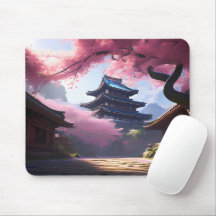 Anime Cherry Blommar & Pagoda View Ligcape