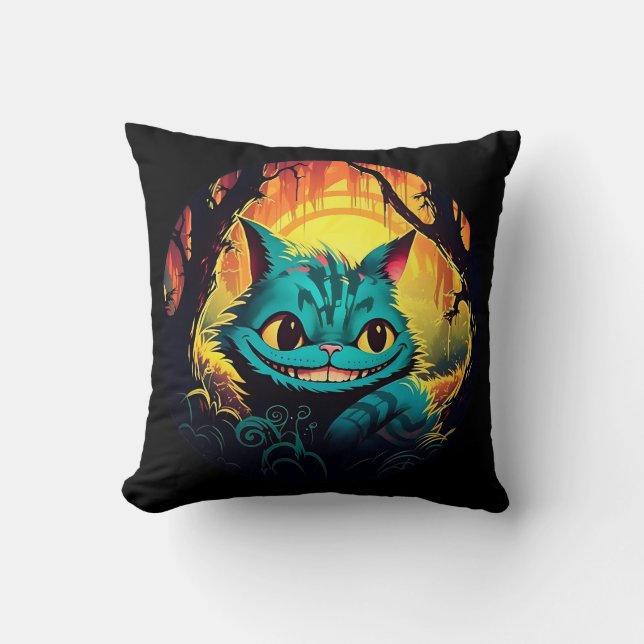Anime Cheshire Cat Alice i Wonderland Kudde (Framsida)