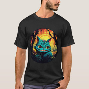 Anime Cheshire Cat Alice i Wonderland T Shirt