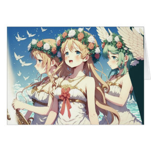 Anime Chor Hälsningskort