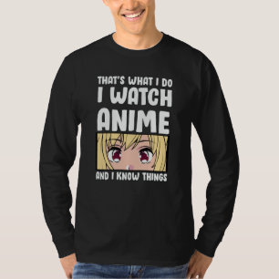 Anime Citat Design Jag Tittar på Anime T Shirt