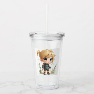 ANIME CLEAR TUMBLER TAKE AWAY MUGG