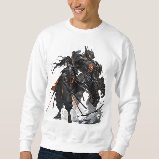 Anime coolt lång ärmad tröja (Framsida)