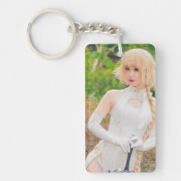 Anime Cosplay Photo Nyckelring