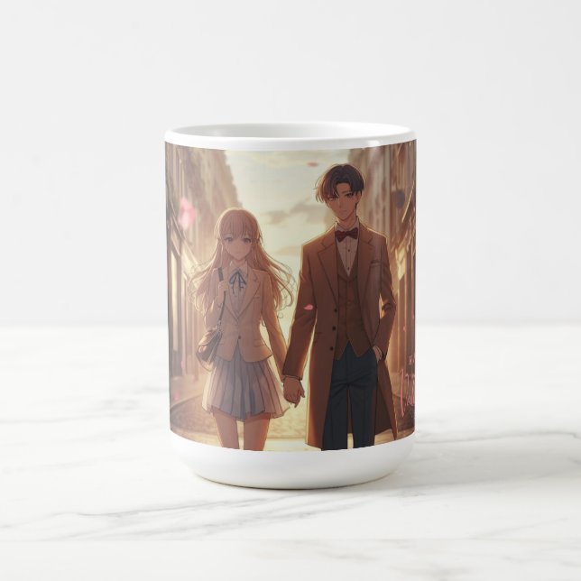  Anime Couple Valentine's Day Mug Kaffemugg (Center)