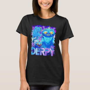 Anime Cute Blue Tiger T-Shirt - Derpy Vintage Anim