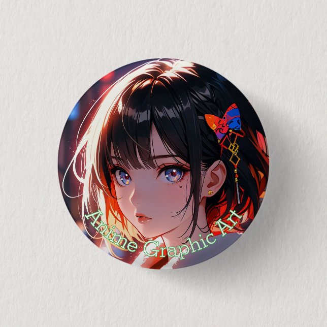 anime cute girl design knapp (Framsida)