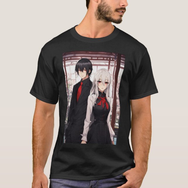 Anime Cute Japansk Kawaii Tecknad Otaku T Shirt (Framsida)