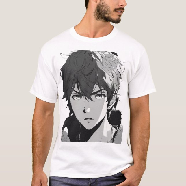 Anime Cute Japansk Kawaii Tecknad Otaku T Shirt (Framsida)