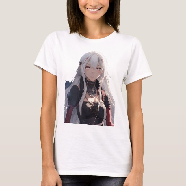 Anime Cute Japansk Kawaii Tecknad Otaku T Shirt (Framsida)