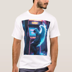 Anime Cyber Punk-tema grafisk t-shirt