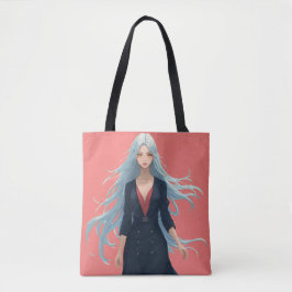 Anime Dam Kärlek Tote Bag Tygkasse