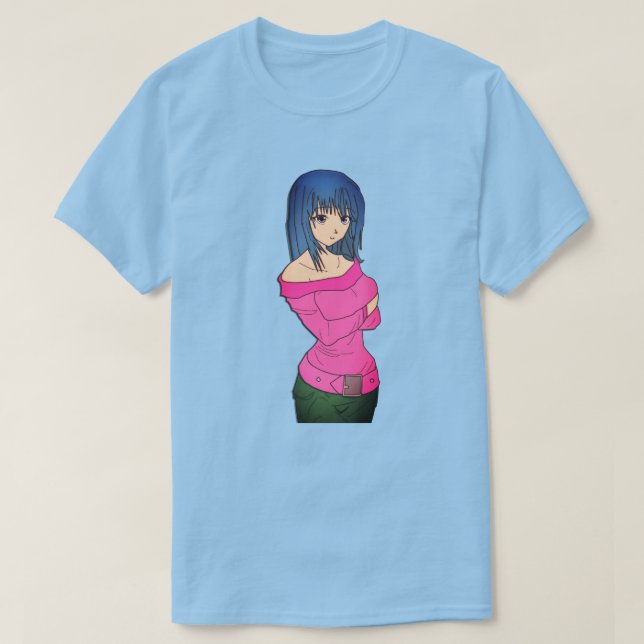 Anime dam T-Shirt (Design framsida)