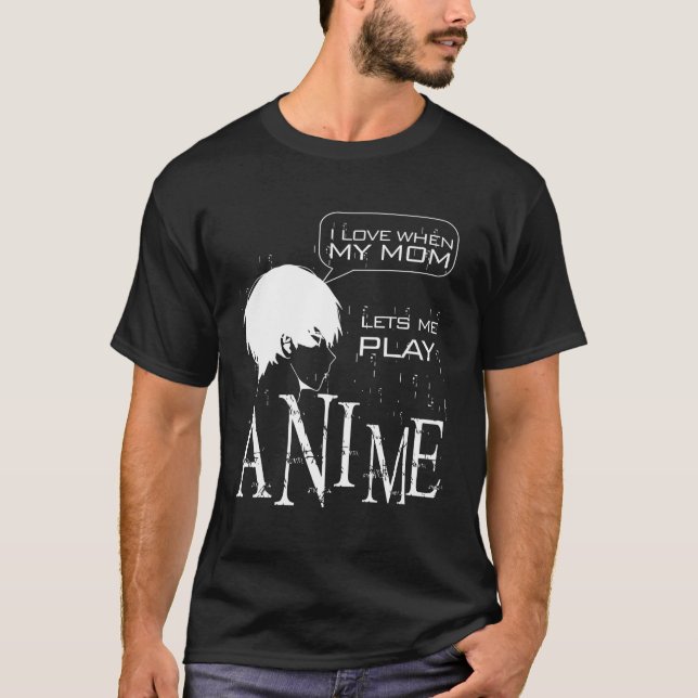 Anime Designs for Teen Girls Cosplay for Boys T Shirt (Framsida)