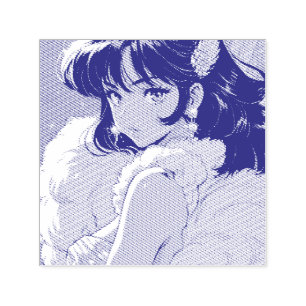 Anime diva självfärgande stämpel