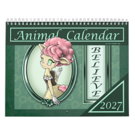 Anime Djur 2027 Bekräftelser Kalender