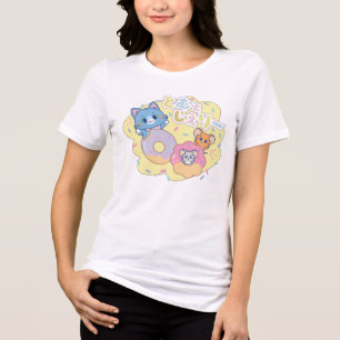 Anime Donut Delight med Tom, Jerry och Tuffy T Shirt