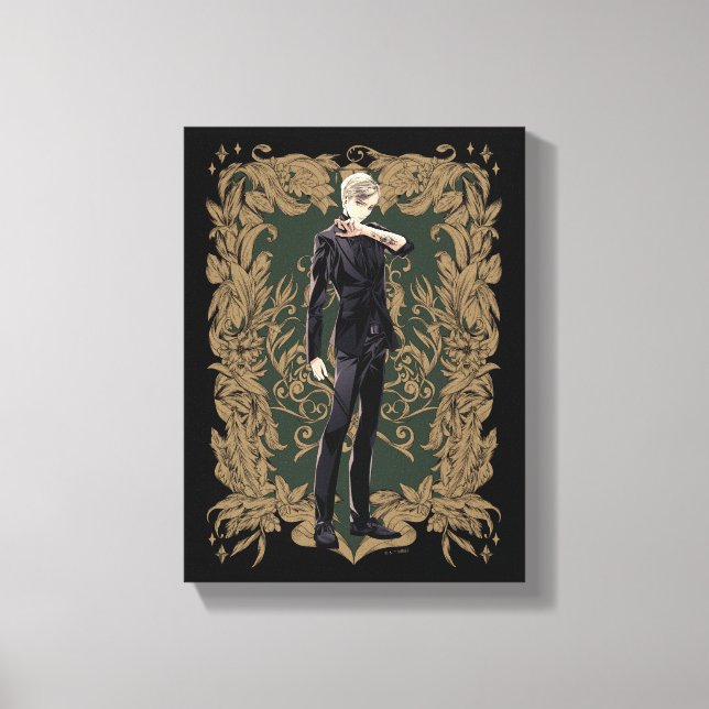Anime Draco Malfoy Ornate Ram Canvastryck (Framsida)