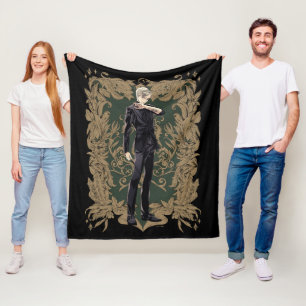 Anime Draco Malfoy Ornate Ram Fleecefilt