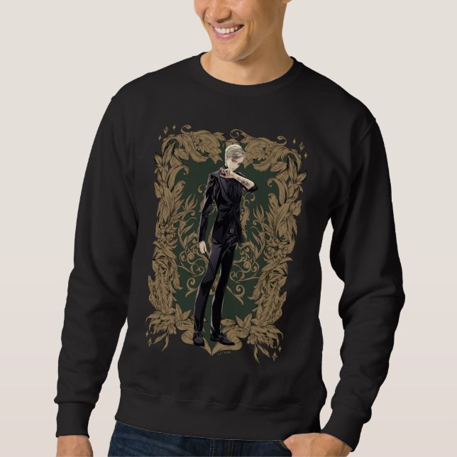 Anime Draco Malfoy Ornate Ram Lång Ärmad Tröja (Framsida)