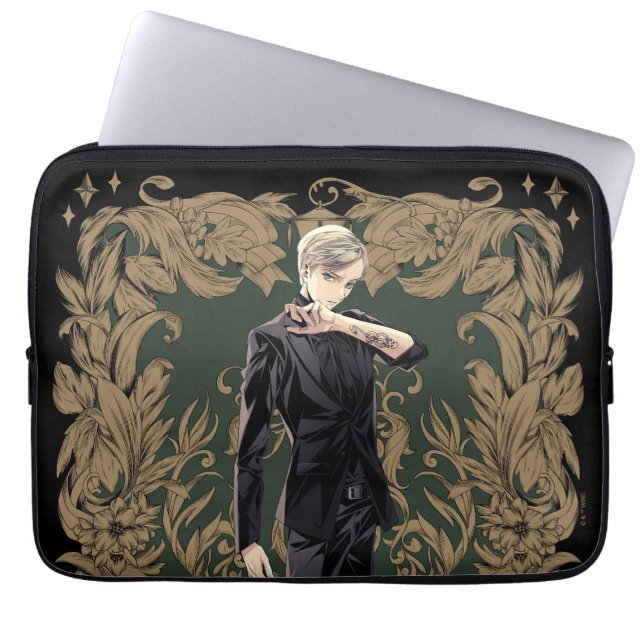 Anime Draco Malfoy Ornate Ram Laptop Fodral (Framsidan)