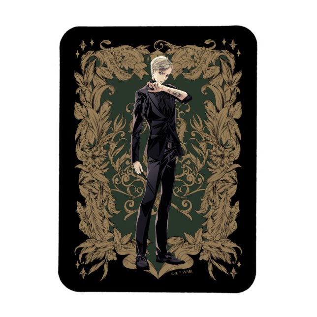 Anime Draco Malfoy prydd ram Magnet (Vertikal)