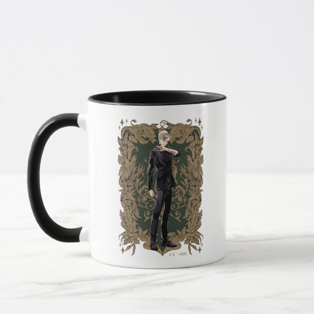 Anime Draco Malfoy utsmyckad ram Mugg (Vänster)