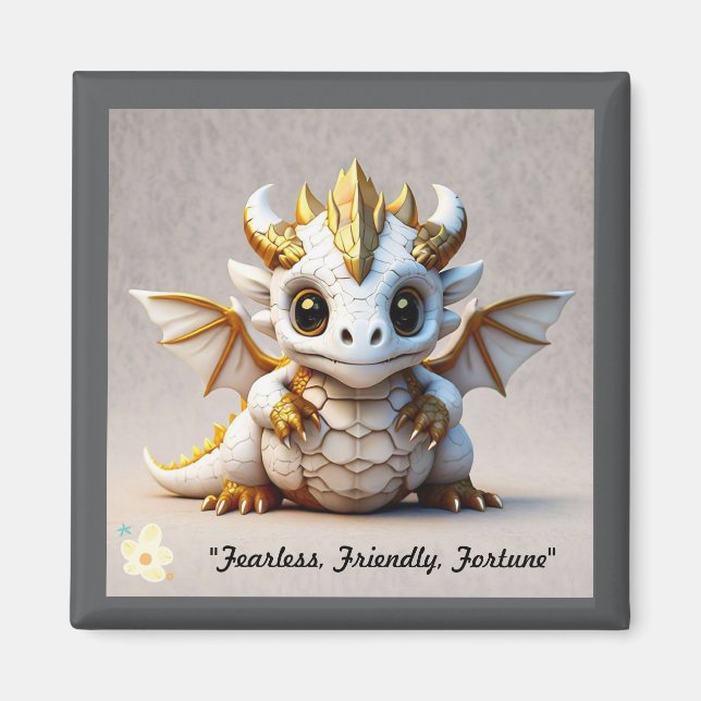 "Anime Dragon Logotyp" Magnet (Framsidan)