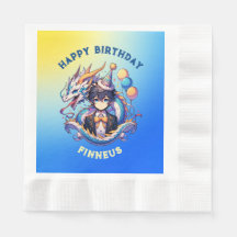 Anime Dragon Personlig Boy's Birthday