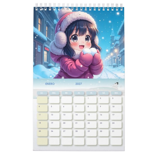 Anime Dreams 2026 Kalender (Jan 2027)