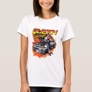 Anime Drift Mechanic Car - Garage Queen Art T Shirt
