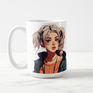 Anime Dröm: Beigefruat Skönhet Kaffemugg