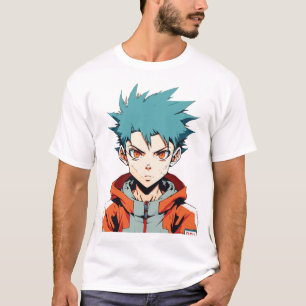 Anime Drömmar: Grönhårig Manga Anime Pojke T Shirt