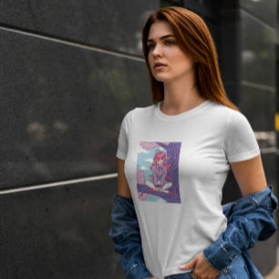 Anime Elf Girl i Träd T Shirt