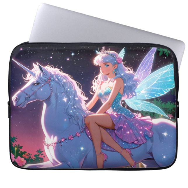 Anime Enhörning  Laptop Fodral (Framsidan)