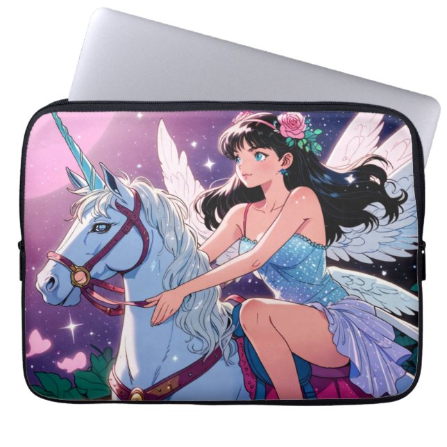 Anime Enhörning  Laptop Fodral (Framsidan)