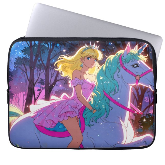 Anime Enhörning  Laptop Fodral (Framsidan)