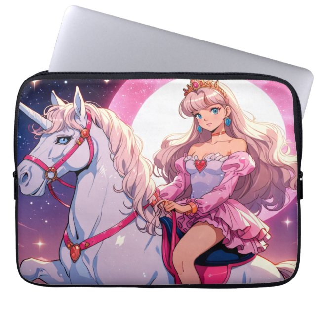 Anime Enhörning  Laptop Fodral (Framsidan)